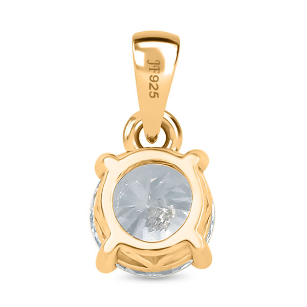 J Francis gefertigt mit SWAROVSKI Zirkonia Anh&auml;nger 925 Silber 750 Gelb Vergoldet image number 5