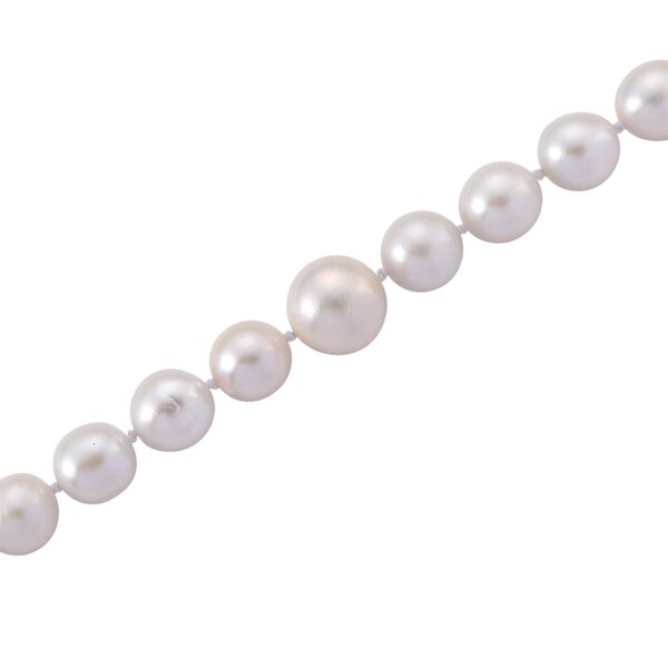 D'Joy wei&szlig;e Edison Perle 60cm Halskette image number 5