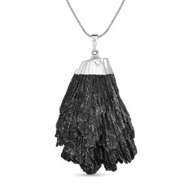 Kyanit Anhänger, silberfarben ca. 100.00 ct