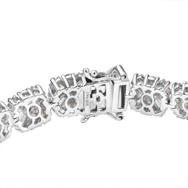 D'Joy Moissanit Armband ca. 19 cm 925 Silber rhodiniert ca. 17,12 ct. image number 4