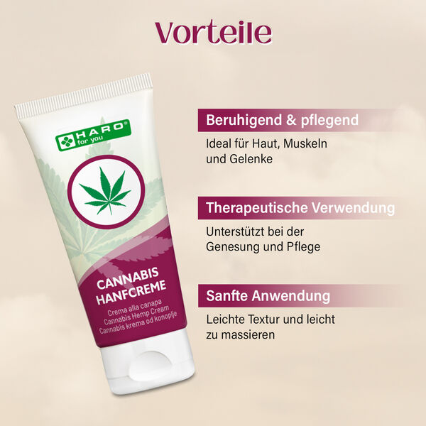 CBD Cannabis Hanfcreme, 100ml, mit Pflanzen&ouml;len und Extrakten image number 3