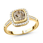 AAA Turkizit und weißer Diamant-Ring, 585 Gold  ca. 1,88 ct image number 3