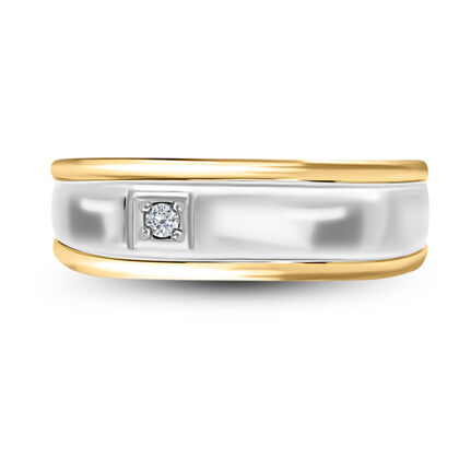 Diamant Ring 925 Silber Bicolor (Größe 16.00)