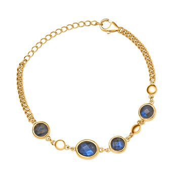 AAA Labradorit Armband, 18cm - 10,07 ct.