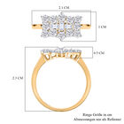 ILIANA Premium zertifizierter SI GH Diamant-Boot-Ring in 750 Gelbgold- 1 ct. image number 5