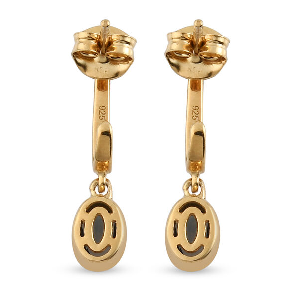 London Blau Topas Ohrh&auml;nger 925 Silber vergoldet ca. 1,02 ct&nbsp; image number 5