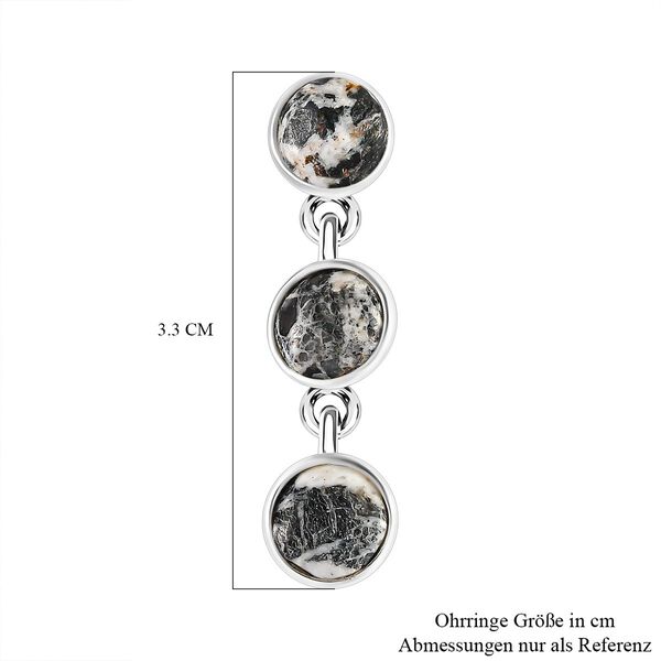 Weiße Büffel Ohrringe - 7,20 ct. image number 6