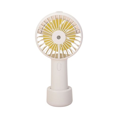2 in 1 tragbarer Nebelspray-Ventilator, Rosa