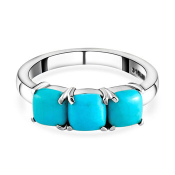 Amerikanischer, nat&uuml;rlicher Sleeping Beauty T&uuml;rkis-Ring, (Gr&ouml;&szlig;e 16.00) Edelstahl ca. 1.79 ct