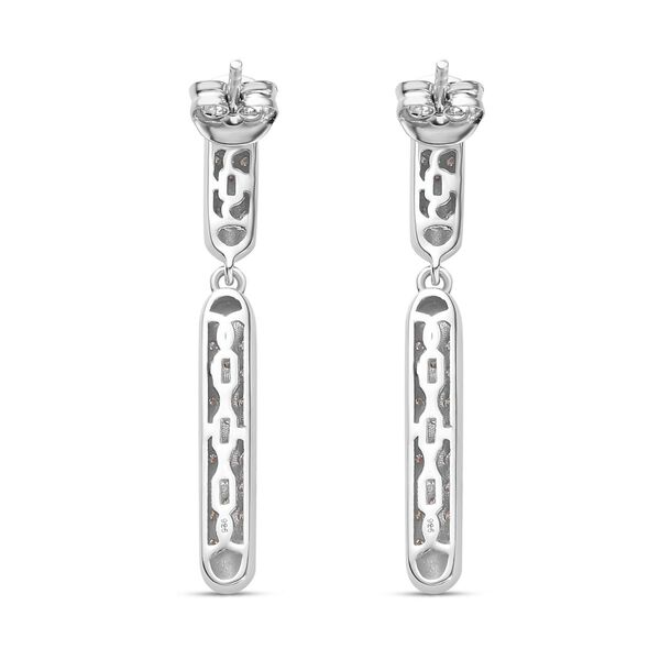 Moissanit Ohrringe 925 Silber rhodiniert ca. 1,32 ct. image number 5