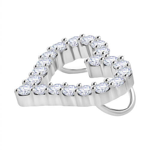 LUXURIANT DIAMOND- SI-GH Labor Diamant Anhänger, 925 Silber platiniert - 0,50 ct. image number 2