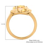 Natürlicher, äthiopischer Opal-Ring, 925 Silber Gelbgold Vermeil  ca. 0,87 ct image number 6