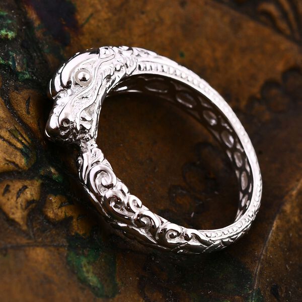 Royal Bali Kollektion- Drachen Ring in 925 Silber image number 2