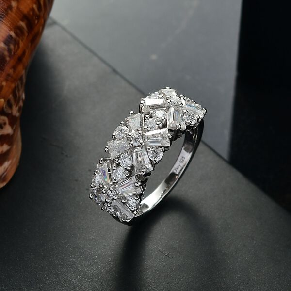 D'Joy Moissanit Ring 925 Silber rhodiniert (Größe 19.00) ca. 2,68 ct image number 1