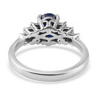 Masoala Saphir und Diamant Ring, 925 Silber platiniert, ca. 1,35 ct. image number 5