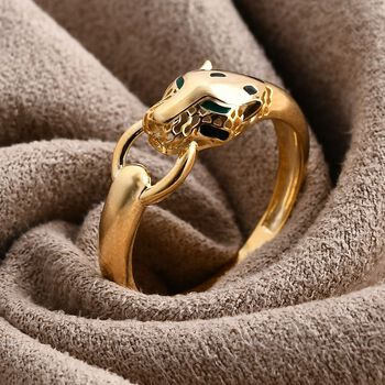 Royal Bali Kollektion- Panther Ring in 375 Gold