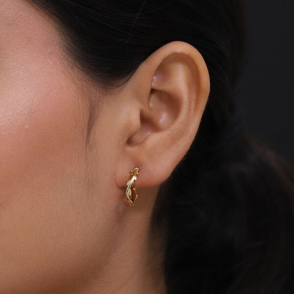 Creolen 925 Silber vergoldet image number 2