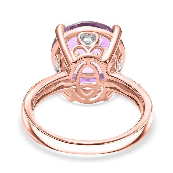 D’Joy AA Rose De France Amethyst und Zirkon Ring - 5,94 ct. image number 5