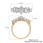 Diamant zertifiziert I1 G-H Ballerina Ring 585 Gelbgold image number 5