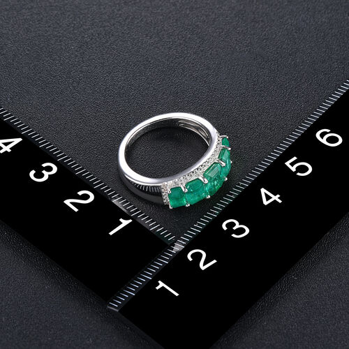 AAA Kagem sambischer Smaragd und Zirkon Ring- 3 ct. image number 0
