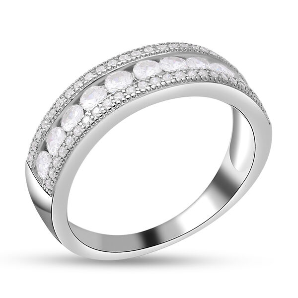 Lustro Stella - weißer Zirkonia-Ring, 925 Silber rhodiniert  ca. 1,05 ct image number 3