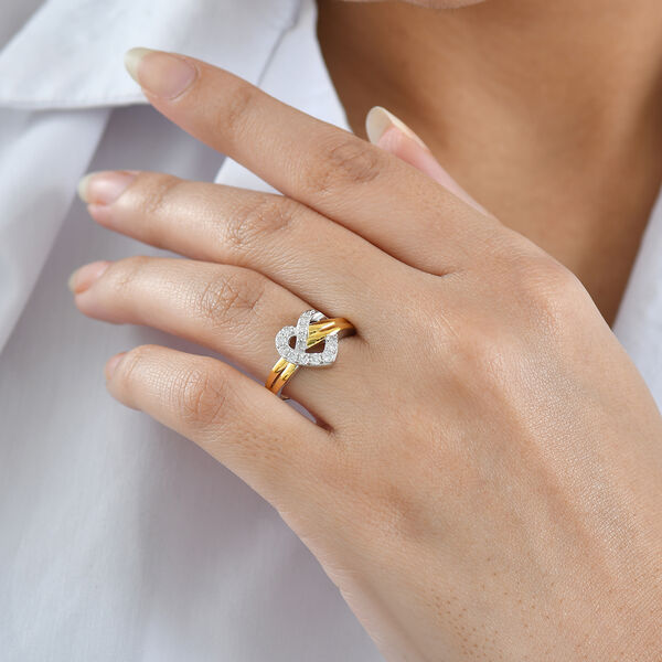 LUXURIANT SI-GH Labor Diamant zweifarbiger Ring - 0,35 ct. image number 2