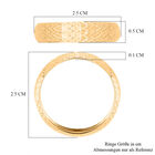 Bandring mit Diamantschliff-Muster in 585 Gold image number 5