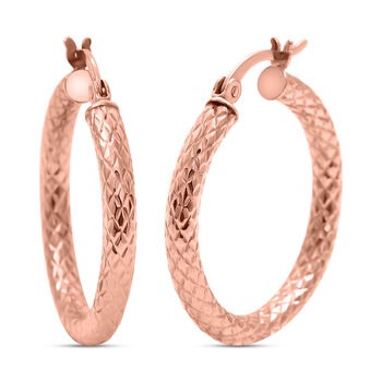 Creolen, 925 Silber ros&eacute;vergoldet ca. 4,00g