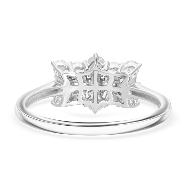 LUXURIANT SGL zertifizierter VS-EF Labor Diamant Ring, 925 Silber rhodiniert - 1 ct. image number 10
