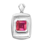 Sunset Quarz Triplette Anhänger 925 Silber rhodiniert ca. 2.75 ct