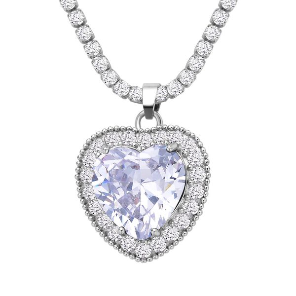 Weiße Zirkonia-Halskette, 50 cm - 13 ct. image number 2