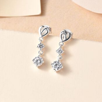 J Francis gefertigt mit SWAROVSKI- Swarovski Zirkonia Ohrringe in 925 Silber