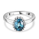 AA Blauer Zirkon Ring 925 Silber rhodiniert (Größe 20.00) ca. 1,94 ct