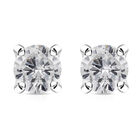 Diamant-Ohrstecker, zertifiziert I2-I3 G-H, 375 Weißgold ca. 0,25 ct