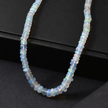 D'Joy nat&uuml;rliche, &auml;thiopische Welo Opal 45cm Halskette - 37 ct.