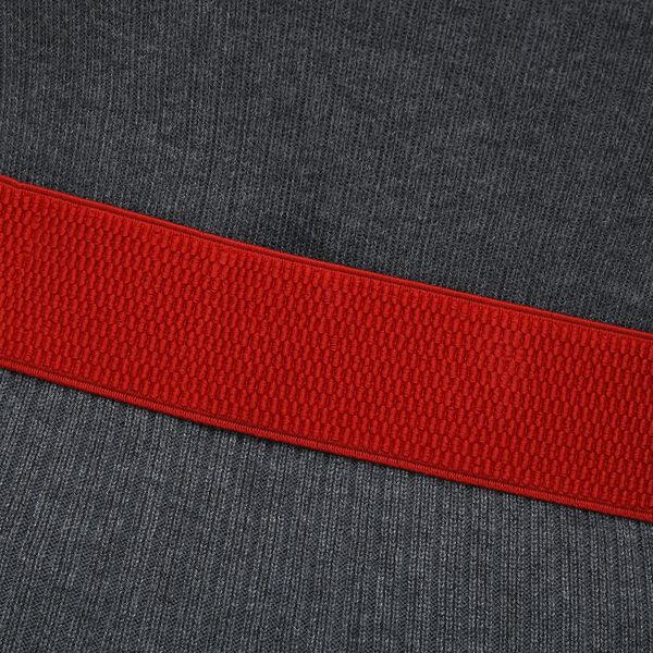 Modischer G&uuml;rtel mit Metallschnalle, Gr&ouml;&szlig;e 4x75 cm, gewebt, Rot image number 6