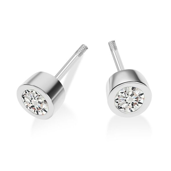 Moissanit Ohrringe, 925 Silber rhodiniert - 0,46 ct. image number 6