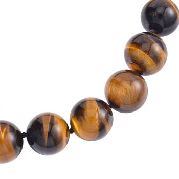19-21 mm gelbe Tigerauge-Halskette, 50 cm - 1250 ct.