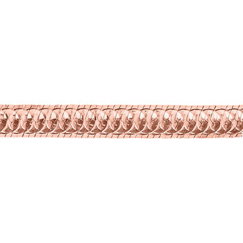 Fischgr&auml;ten-Armband in ros&eacute;vergoldetem Silber