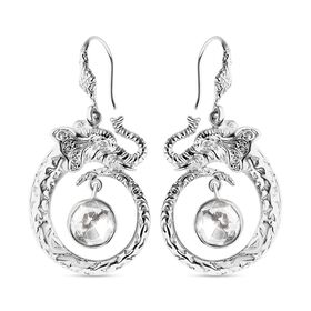 Royal Bali - Moissanit Elefant Ohrringe 925 Silber ca. 1.64 ct
