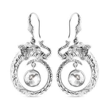 Royal Bali - Moissanit Elefant Ohrringe 925 Silber ca. 1.64 ct