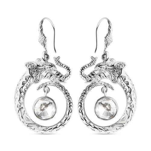 Royal Bali - Moissanit Elefant Ohrringe 925 Silber ca. 1.64 ct image number 0