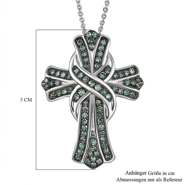 LUXURIANT DIAMOND - Lab Grown Grüner Diamant VS Schmuckset ca. 50 cm 925 Silber rhodiniert ca. 0,50 ct. image number 6