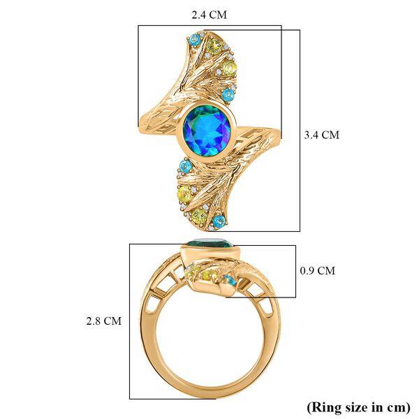 GP Italian Garden Kollektion - Pfau Triplett Quarz und Multi-Edelstein-Ring - 2,73 ct. image number 7