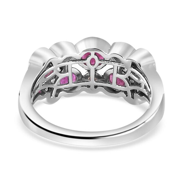 Afrikanischer Rubin und Moissanit-Ring - 1,59 ct. image number 6