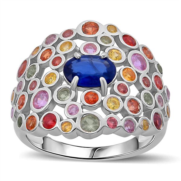 AA Blauer Saphir und Regenbogen Saphir Ring - 2,59 ct. image number 0