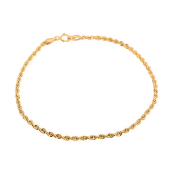 VICENZAORO ANGEBOT - Kordel Armband, 585 Gold ca. 19 cm