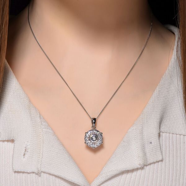 D'Joy Moissanit Anhänger mit 45cm Kette - 11,10 ct. image number 2