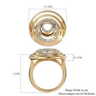 Diamant Ring 925 Silber Gelbgold Vermeil  ca. 0,33 ct image number 6