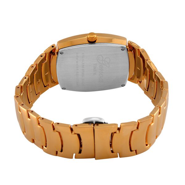 GENOA  - Eleganz-Uhr mit Mond- und Wochenanzeige, Japanisches Uhrwerk und Wei&szlig;em Kristallzifferblatt, Reiner Edelstahl, 20 cm image number 7